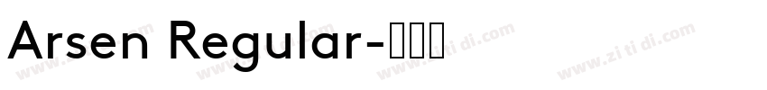 Arsen Regular字体转换